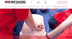 Desktop Screenshot of heartsaversinc.com