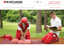 Tablet Screenshot of heartsaversinc.com